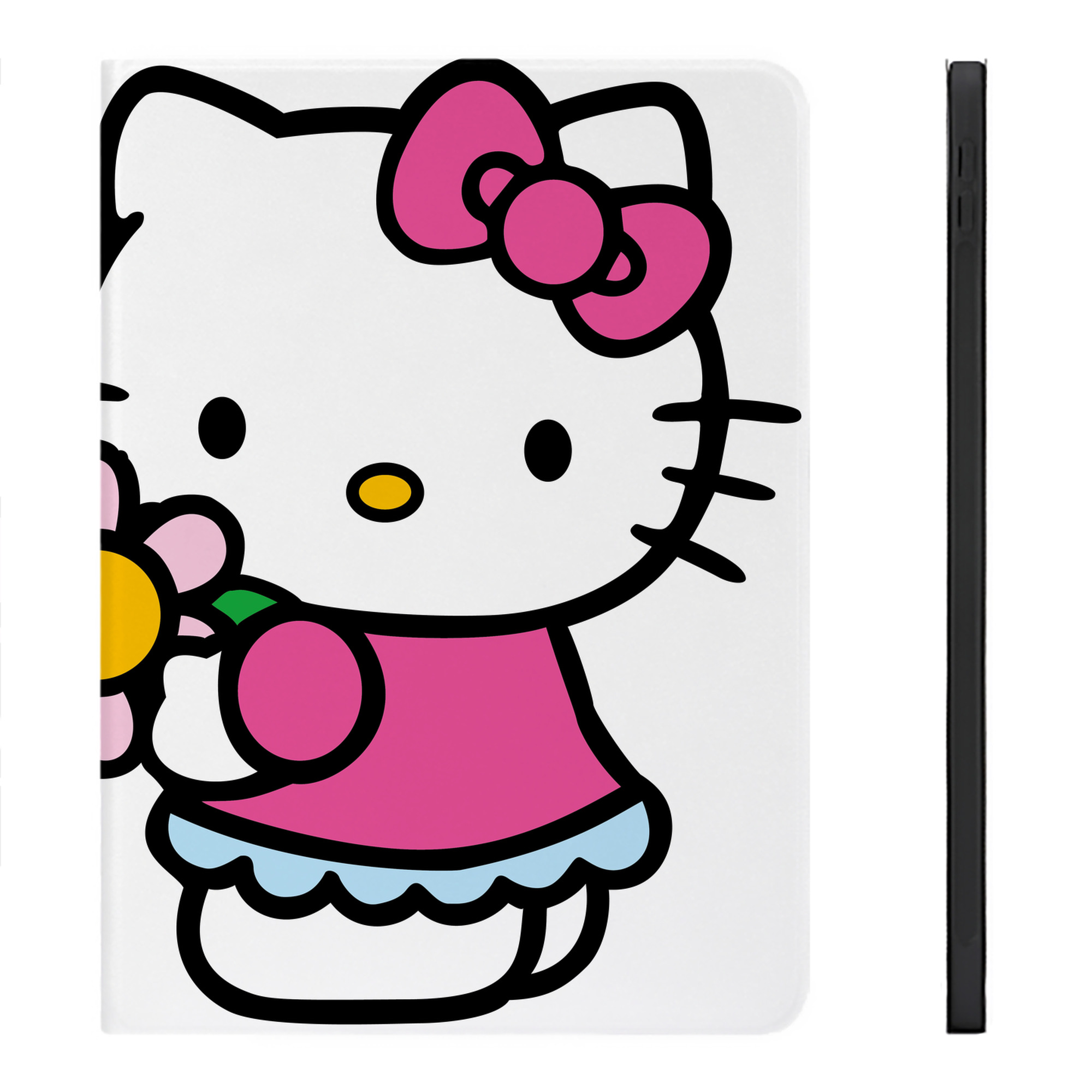 （画像用） Hello Kitty ハローキティ IPadケース ペンホルダー付き ブックスタイルデザイン
